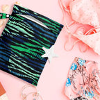 Wet Bag, Wet Dry Bag, Wet Bag for Swimsuit, Travel, Beach, Pool, Diapers, Dirty Yoga Gym Clothes, Makeup Bag, Waterproof Tropical Palm Leaves Decor Jungle Palm Leaf Favors