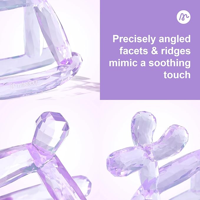 Crystal Jelly Baby Teether – Jellydog Teething Relief Toy for Infants 3-6 Months, Silicone Handheld Teething Toy, BPA-Free, Odorless, Prevents Choking, Safe for Babies (Amethyt)