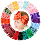 doboi Baby Girl Hair Bows and Nylon Headbands Set - 20PCS Infant Toddler Accessories With Big Bows