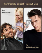 Electric Hair Clippers for Men, Cordless Clipper and Trimmer Set, Clippers for Hair Cutting Kit with Long Battery Life, Hair Grooming Trimmer for Family Kids and Self-Haircut Use