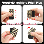 Fidget Slider for Adults - Brick Slider Metal Fidget Toys, Anxiety/ADHD/Annoy Relieving EDC Metal Fidget, Stress Reducing Toy - Gift for Adults & Teen (Gold)