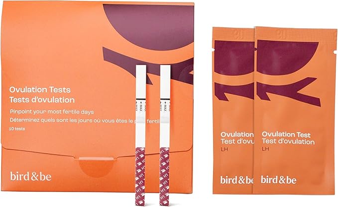 Bird&Be Ovulation Test Strips (Predictor Kit with 10 LH Strips, Over 99% Accurate)