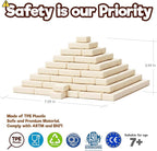 Taksa Toys Ancient Pyramid Egypt Stem Toys Educational Stackable Building Blocks Bricks for Kids Ages 7 8 9 10+ Years Old, Creative Architectural Learning Games, Montessori Toys for Children, 122 Pcs