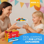 JoyCat Silicone Alphabet Magnetic Letters, 26 Uppercase ABC Fridge Magnets for Toddlers 1-3 & Kids, Baby Learning Refrigerator Toy Set, Preschool Birthday Gifts for Boys & Girls (Vibrant Color)