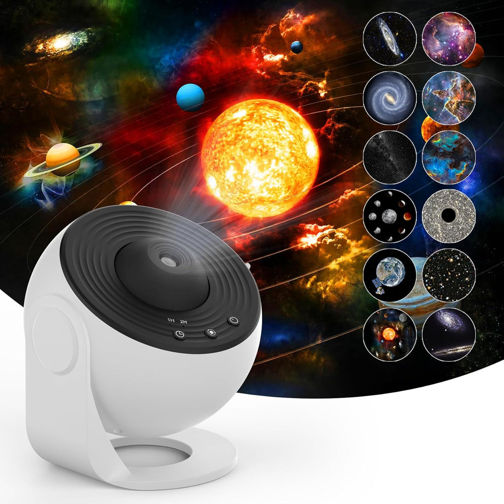 Planetarium Star Projector, Galaxy Projector,Realistic Starry Sky Night Light,4K Replaceable HD 13 Film Discs,for Kids Bedroom Ceiling Home Living Room Decor Birthday Gifts
