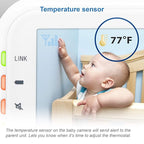 VTech VM3252 Video Baby Monitor with 1000ft Long Range, Auto Night Vision, 2.8” Screen, 2-Way Audio Talk, Temperature Sensor, Lullabies