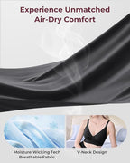 Momcozy CoolFit Nursing Bras for Breastfeeding, Ultra Stretch Seamless Jelly Strip Maternity Bra, Cooling Wireless