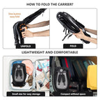 Baby Shoulder Carrier Baby Hiking Backpack Carrier with Rain Cover Sun Shade for Child Safe Backrest and Toddler Ergonomic Seat Holds 40 Pound for Children Between 6 Months-3 Years Old Babies