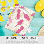 Wet Bag, Wet Dry Bag, Wet Bag for Swimsuit, Travel, Beach, Pool, Diapers, Dirty Yoga Gym Clothes, Makeup Bag, Waterproof Tropical Palm Leaves Decor Jungle Palm Leaf Favors