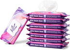 Bim Bam Boo | Flushable Wet Wipes | 100% Plant Based | Extra-Large Size Durable Bamboo | Body Safe, Smooth on Skin, Hypoallergenic | 42 Wipes Per Pouch - 8 Pouches | 366 Total Wipes