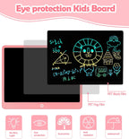 LCD Writing Tablet Doodle Board, 16inch Colorful Drawing Tablet Writing Pad, Kids Travel Essentials, Toddler Toys for 3 4 5 6 7 8 Year Old Girls Boys- Christmas and Birthday Gifts