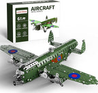 Lucky Doug STEM Building Projects Model Airplane Set - 389 Pieces STEM Project Building Toys for Kids Ages 8-12, Assembly Science Kit Educational Army Toys Gift for Kids Boys 8 9 10 11 12-16 Years Old
