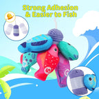 Montessori Cloth Fishing Game Toy for Kids, 23PCS Stacking Cups with Numbers Counting, Color Sorting & Shape Learning, Toddler Educational Toys for Babies, Birthday Easter Gift for Boys Girls