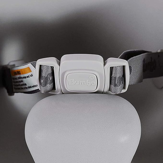 Bumbo Baby Infant Soft Foam Comfortable Support Wide Floor Seat with 3 Point Adjustable Harness for Ages 3 to 12 Months, Cool Grey