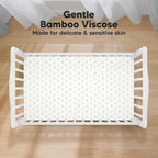 KeaBabies 2-Pack Baby Crib Sheets for Boys, Girls - 52x28 Viscose Derived from Bamboo Toddler Bed Sheets Neutral, Fitted Crib Mattress Cover for Standard Baby Bedding, Soft & Cozy (Bumble Bear)