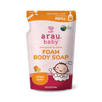 Arau Baby Foam Body Soap, Citrus Scent Refill, Natural Plant Based Foaming Body Wash for Babies, Infants and Toddlers, Gentle on Sensitive Skin, No Artificial Fragrance or Additives, 15.21 Fl Oz