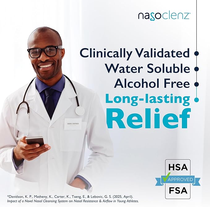 Pro: Nasal Cleansing Kit – Gentle Wand & Nasal Antiseptic Gel, Nose Cleaner and Nasal Moisturizer for Dry Nose & Sinus Relief (Unscented 1 Count, up to 120 uses)