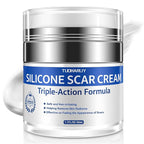 Scar Cream, Silicone Scar Gel, Advanced Scar Removal Cream for Surgical Scars, Stretch Marks, Keloid Bump Removal, Injuries, Burns and Acne, Old and New Scars, Gentle on Sensitive Skin, 1.7 oz(50ml)