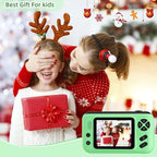 Kids Camera, Birthday Gifts for Boys and Girls Age 3-8,Video Recorder for Kids 8-12,Childrens Digital Camcorder for vlogging Portable Kids Selfie Camera with 32GB SD Card Green