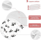 4 Pack Muslin Burp Cloths Boston Dogs Paw White Cotton Baby Burp Cloths Ultra Absorbent Soft Thick Burping Cloth for Newborn Babies 22x11 Inch