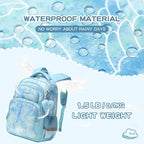 Cusangel Backpack for Girls Boys School Bookbags Kindergarten Elementary Lightweight Waterproof Multifunctional Large Capacity for kids(17 inch Fun Prints)