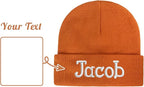 Custom Beanie Hats for Baby Girls Boys - Personalized Embroidered Beanies with Name for Infants Toddlers Adults