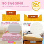 Booster Seat for Kitchen Chair with Adjustable Straps, Toddler Booster Seats for Dining Table Portable for Travel Camping Eating, Booster Cushion for Table for Baby Child Infant Kid Boy Girl