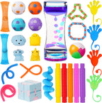 30Pcs Fidget Toys Pack Kids Sensory Party Favors Fidgets for Kids Classroom Treasure Box Toys Prizes Stocking Stuffers Goodie Bag Pinata Filler Autism Autistic ADHD Stress Relief Anxiety Toys