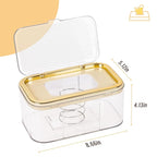Baby Wipes Dispenser, Wipe Holder Wipes Container Large Capacity Keep Wipes Fresh & Easy to Open (Gold)