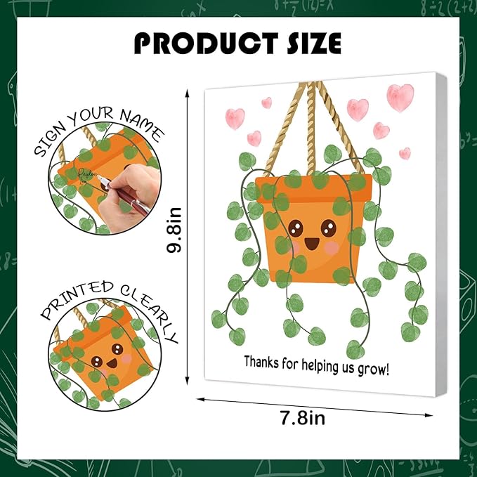 Thank You Teacher Gift, Teacher Appreciation Gift for Women, Student Homemade Souvenir, Creative Art Souvenir, Suitable for Desktop Wall Ornaments