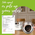 3 Pack Stainless Steel Toddler Suction Bowls for Baby Plates, 2-in-1 SUS304 Toddlers Bowl & Removable Silicone Suction Kids Bowl for Cereal | Snack | Anti-Scald Non-Toxic Suction Bowls