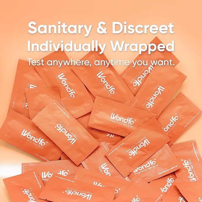 Wondfo Pregnancy Test Strips - HCG Detection 25 MIU/ml, Home Test of Reliable Result - 25 Count