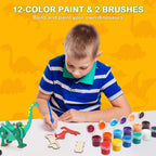 Poraxy Dinosaur Toys, 4 in 1 STEM Kits for Kids Age 8-10, Toys for Ages 8-13, Educational Science Building Projects, 3D Wooden Puzzles Robot Crafts, Gifts for Boys Girls 7 8 9 10 11 12 13 Year Old