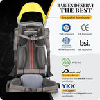 WIPHA Baby Backpack Carrier, Upgraded Carrying System Toddler Hiking Backpacks Carrier, Ergonomic Pro Baby Carrier Backpack with Safety Seat