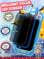 LCD Writing Tablet Doodle Board 10 Inch, Colorful Drawing Pad, Electronic Drawing Tablet, Drawing Pads,Travel Gifts for Kids Ages 3 4 5 6 7 8 Year Old Girls Boys (Masked Warrior)