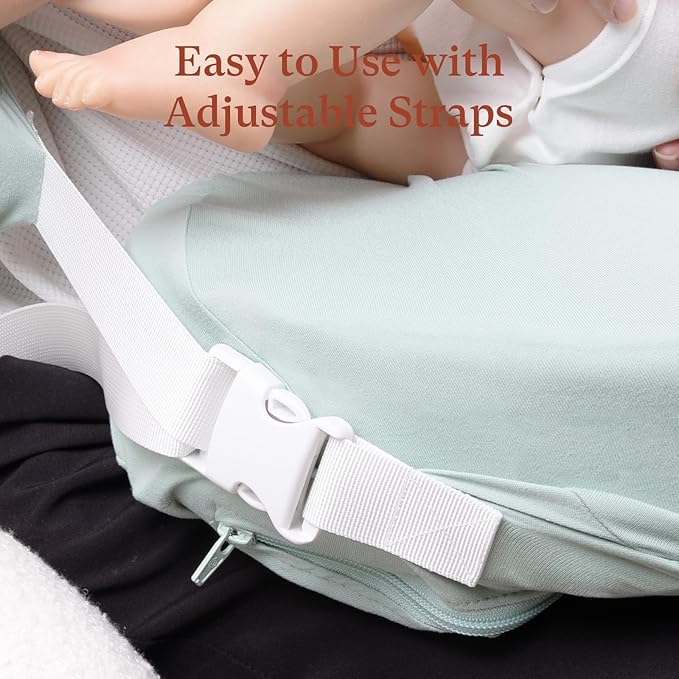 Nursing Pillow Covers ONLY Compatible with Popular Wrap-Around Nursing Pillow (2 Pack Covers-Pillow NOT Included)