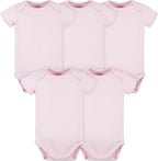 Gerber baby-boys 5 Pack Onesies Multi-packs Bundle Interlock 180 Gsm