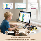 Robotics for Kids Ages 8-12, ACEBOTT Smart Robot Arm Car Kit with 5DOF, STEM Toys for Boys Age 8-12, ESP32 Arduino/Python Coding, App & Remote Control, STEM Gift for Teens & Adults