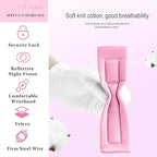 Toddler Harness Walking Leash- Child Anti Lost Wrist Link - Child Safety Harness - Upgrade with Reflective(6.5ft) - for Boys and Girls,Not Easy to Open Without Key (Light Pink)