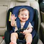 Infant Car Seat Insert for Newborn Girls Boys, Summer Mesh Baby Carseat Head Support with Strap Pads, Soft Reversible Baby Car Seat Insert Cushion Pad for Car Seat, Stroller, Bouncer, Swing, Blue