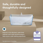 Stokke Flexi Bath Bundle, White - Foldable Baby Bathtub + Newborn Support - Durable & Easy to Store - Convenient to Use at Home or Traveling - Best for Newborns & Babies Up to 48 Months