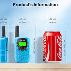 Walkie Talkies for Kids Toys for Boys Girls 4-6, 3 Miles Range Walkie Talkie to Camping, Outdoor 4 Year Old Girl Birthday Gifts for 3 4 5 6 7 Year Old Boy Girl Gifts Age 6-8 (Blue&Pink&Yellow)