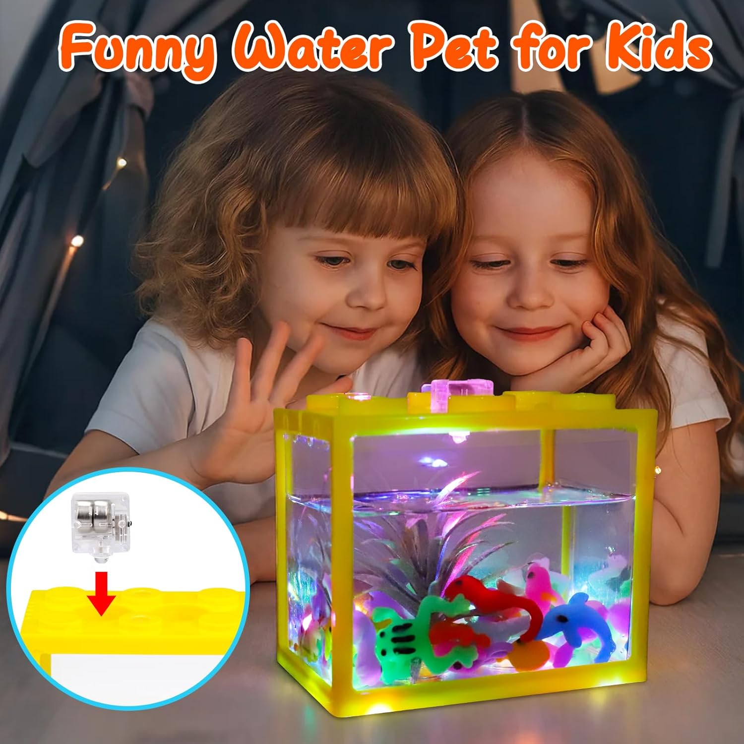 Magic Water Elf Toy Kit, Aqua Fairy Water Gel Kit for Kids with 20 Magic Gel &16 Shape Molds-DIY Elf Kits Make Your Own Water Pets Arts and Crafts for Kids 4-6 7 8 9 10 Year Old Boy Girl Gifts