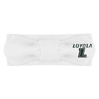Creative Knitwear Loyola Maryland Greyhounds Infant Girls White Solid Hair Knot Headband Embroidered Logo - Size Newborn - 4T