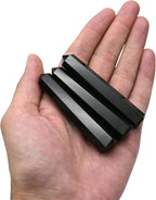 Amazing Gemstone Black Obsidian Crystal Towers ~ Natural Healing Crystal Point Obelisk for Reiki Healing and Crystal Grid (3- Inch)