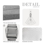 Baby Sling Carrier Newborn to Toddler Adjustable One-Shoulder Design with Hip Seat Support, Labor-Saving Baby Wraps Carrier 10-30 lbs(Mesh,Gray)