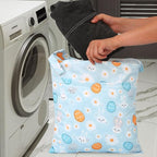 2pcs Travel Waterproof Laundry Bag, Cloth Diaper Wet Dry Bags with Handle 2 Zipper Pockets Washable Dirty Clothes Travelling Hanging Bathing Beach Daycare Yoga Gym Sports Exercise Swimsuits