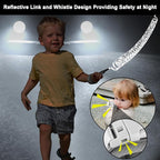 Accmor 2 in 1 Toddler Leash with Magnetic Lock, Kids Anti Lost Wrist Link 2 Packs Keep Twins Close, Reflective Child Walking Harnesses for Baby Boys Girls for Outdoor