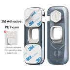 5 Pack Child Proof Refrigerator Lock, QYESWHSR Fridge Locks for Kids with Sticky Adhesive Pads, Child Safety Locks for Doors, RV Refrigerator, Oven Lock Child Safety Baby Cabinet Locks - Clear Updated