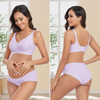 Gailife 3 Pack Nursing Bras for Breastfeeding Seamless Wireless Maternity Bras for Pregnancy Soft Sleep Breastfeeding Bra
